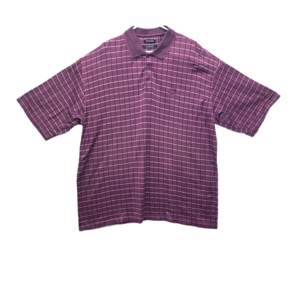 The‎ Pinehurst Collection Embroidered Pinehurst 1895 Check Men’s Golf Polo XXL.